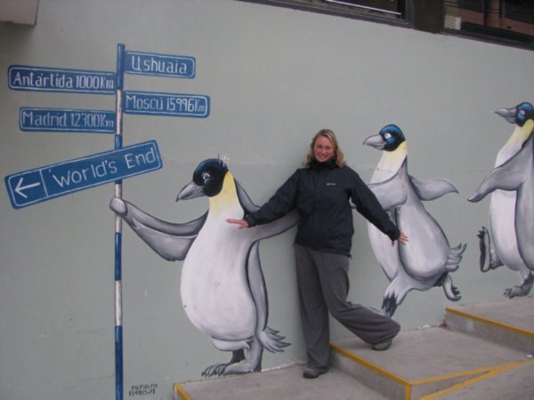 Walking with the penguins
