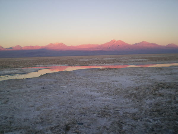 Sunset on the Atacama desert