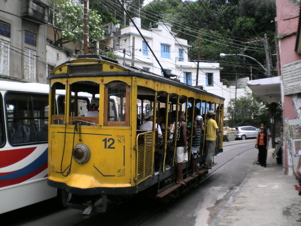 Old tram in Santa Teresa, Rio
