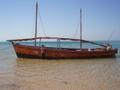 Our trusty dhow and crew