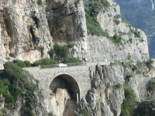 Road along Amalfi coast