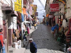 Cobblestone street, La Paz