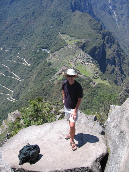 Astride Huayna Picchu