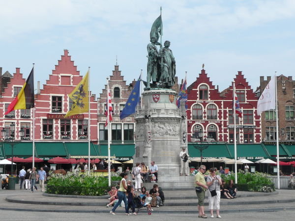 Main square in Bruges
