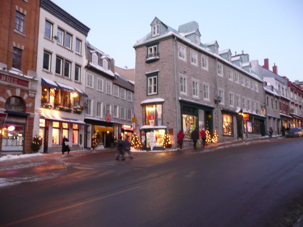 Quebec City in winter