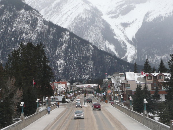 Main road into Banff
