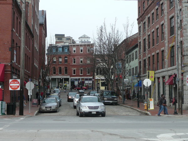 Downtown in Portland, Maine