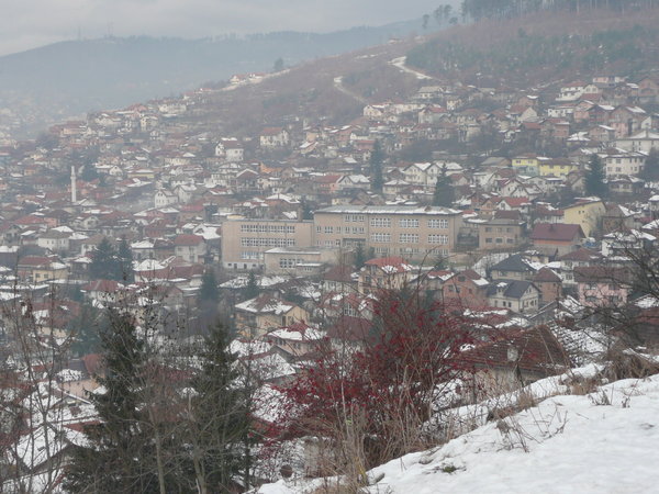 Winter on the hills around Sarajevo