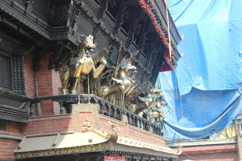 Detail of Thamel temple