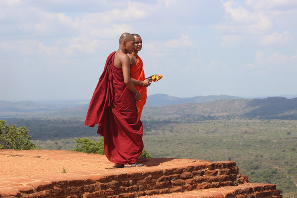 Monks atop Sigiriya