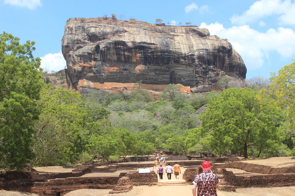The imposing Sigiriya rock
