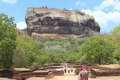 The imposing Sigiriya rock