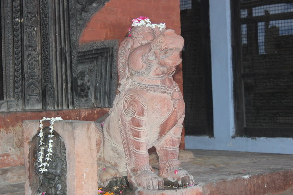 Lion in Varanasi temple