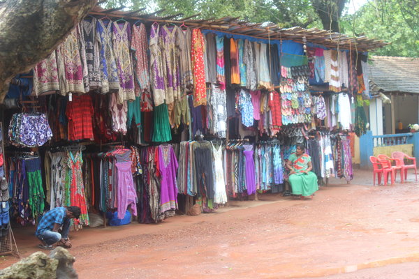 Stalls in Anjuna
