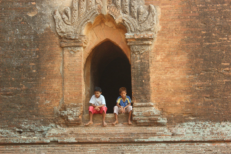 Boys at Bagan