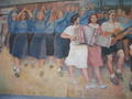 Happy little vegemites song - Soviet era mural, East Berlin