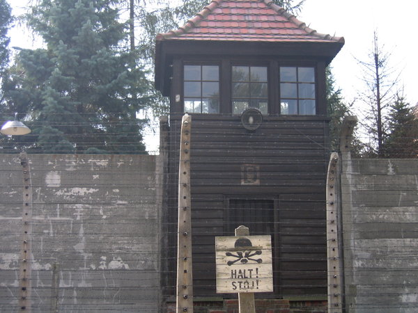 Guard tower, Auschwitz