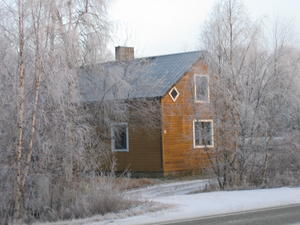 Wooden house in Ivalo, Lapland