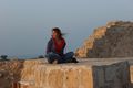 Contemplating life at Bahrain Fort
