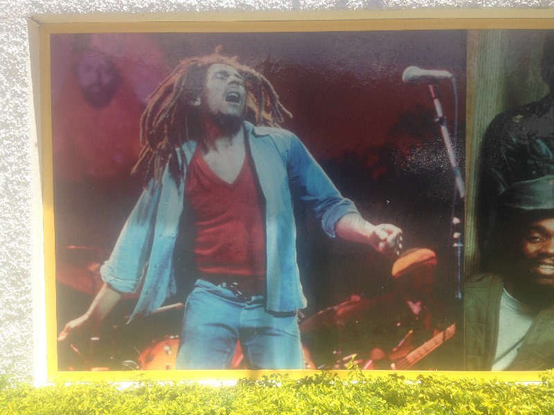 Wall of Bob Marley museum