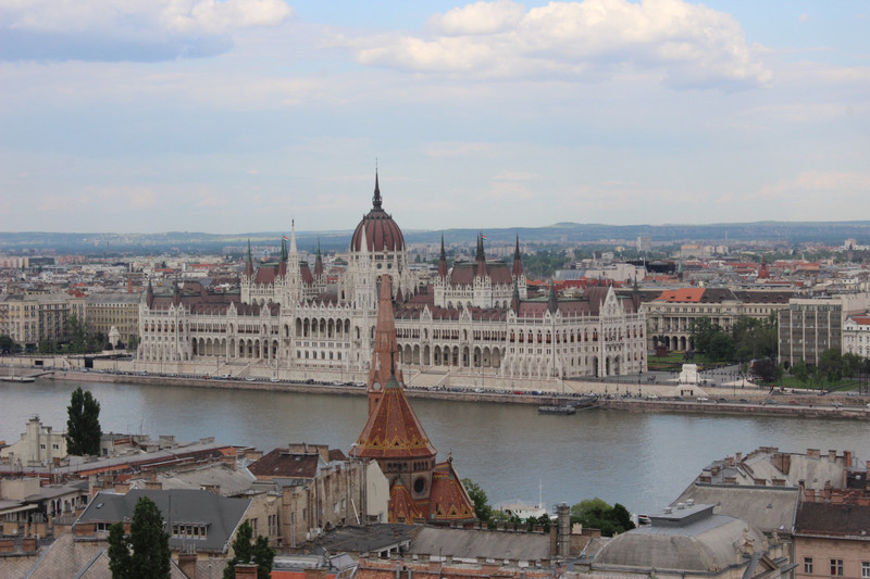 Looking over to Buda