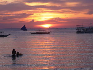 Sunset at Boracay Island