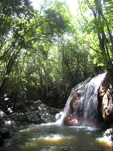 the hot springs waterfall