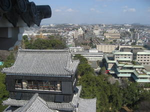 View of Kumamoto City from the castle