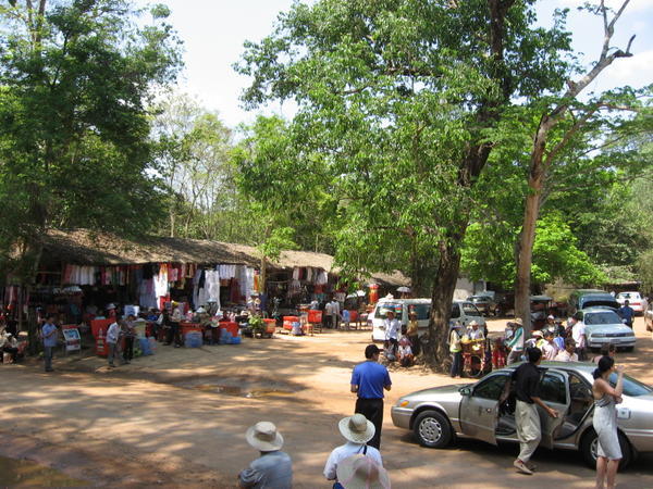 A little market outside the temple