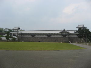 All that is left of Kanazawa Castle, the outer wall