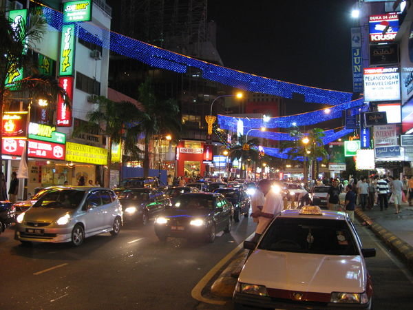 The Lively Streets of 'Bukit Bintang' at Night