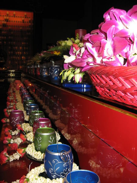 Offerings within the "Buddha Tooth Relic Temple"