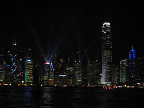 Hong Kong's nightly "Symphony of the Stars" display