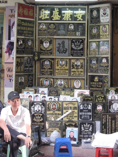 Headstones in Hanoi