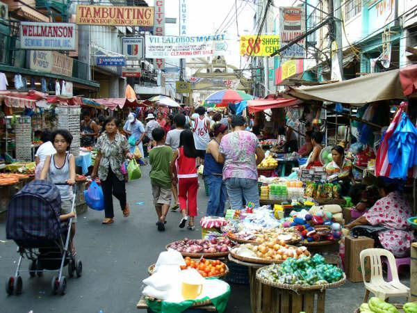 One of Manila's morning markets