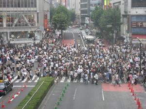 Shibuya's major intersection