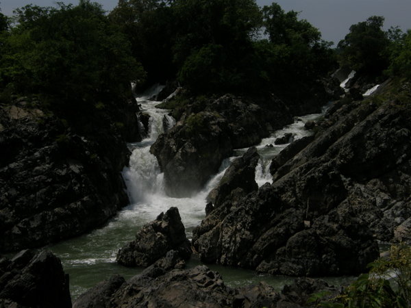 Waterfall on the island