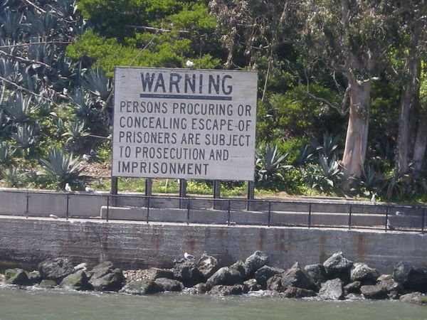 Warning Sign at the Rock