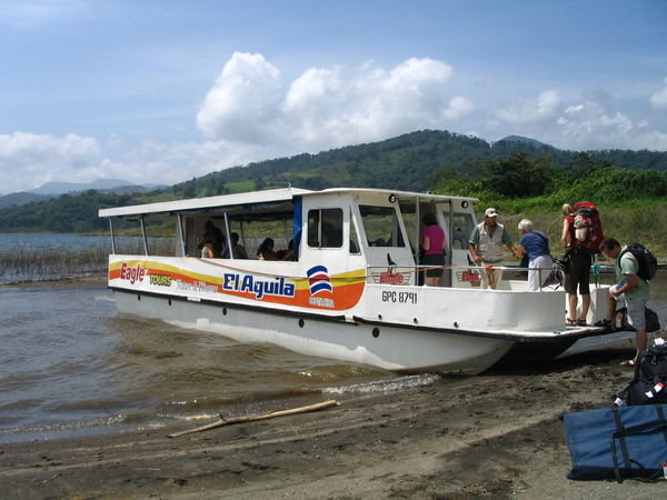 Our boat that took us across Arenal lake