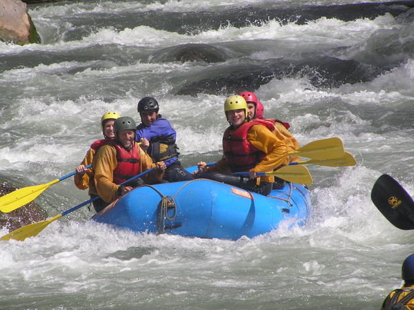 Flying down the rapids