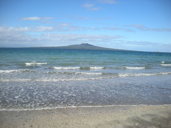 Looking out from Takapuna beach