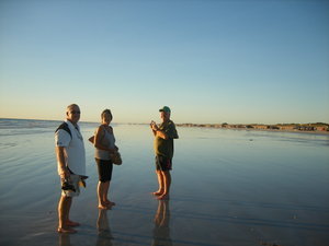 Kevan, Marian and Lee on Cable Beach