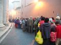 the line to see the pope