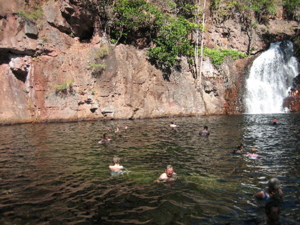 Swimming at Florence Falls