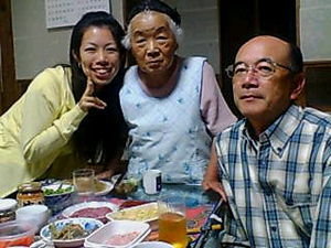 Sanae san, Oba chan and Uncle san