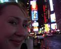 Caroline in Times Square