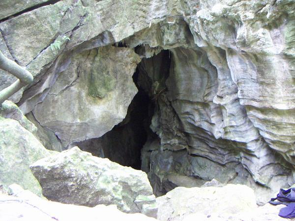 The entrance to "The Cave"