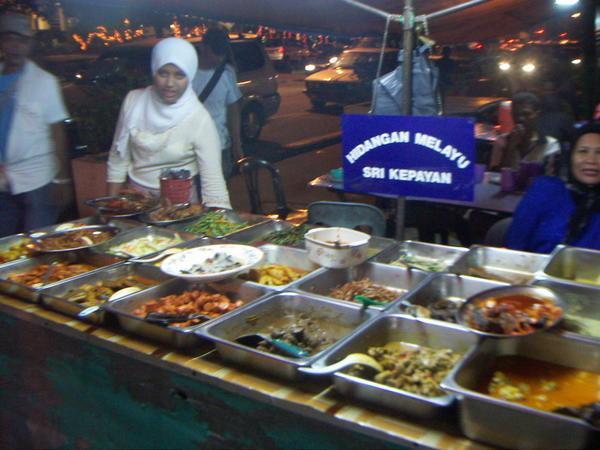 My nightly ''restaurant'' back in Kota Kinabalu