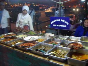 My nightly ''restaurant'' back in Kota Kinabalu