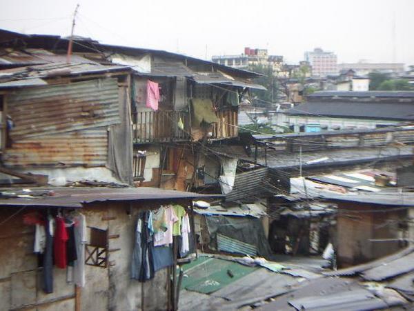 Street housing in Manila